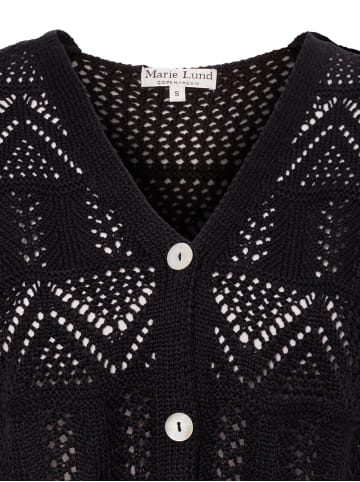 Marie Lund Strickjacke in marine - 0003