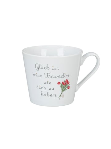 Krasilnikoff Happy Cup Glück ist eine Freundin wie dich zu haben in weiss