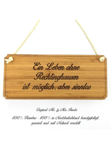 Mr. & Mrs. Panda Schild Recklinghausen mit Spruch in Keine Angabe
