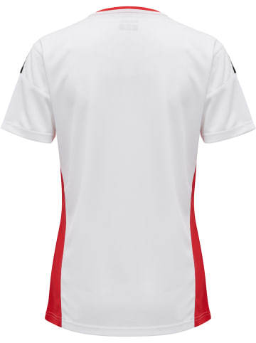 Hummel Hummel T-Shirt Hmlauthentic Multisport Damen Atmungsaktiv Schnelltrocknend in WHITE/TRUE RED