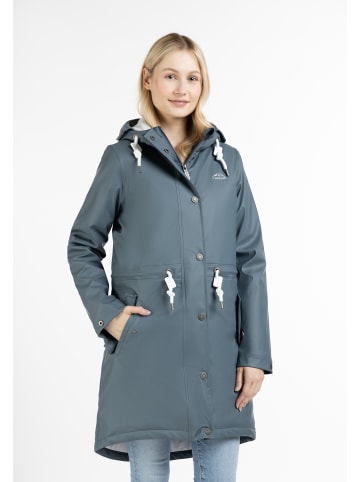 ICEBOUND Damen Wattierter Regenmantel in Blaugrau