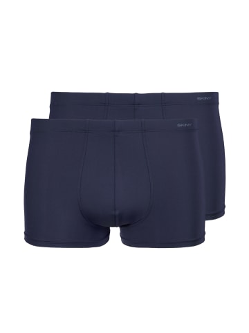 Skiny Trunks 'Micro Pants' 2er Pack in blau