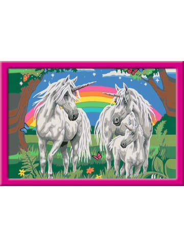 Ravensburger Malprodukte CreArt, Malen nach Zahlen Kinder - Fabelhafte Einhornwelt Malen nach Zahlen Kinder Ab 9 Jahre in bunt