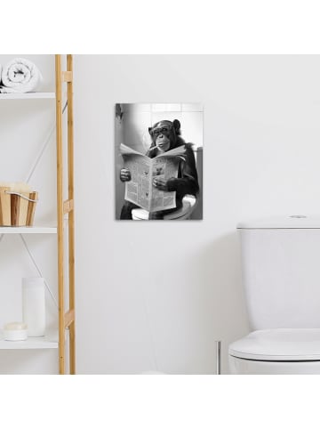 MuchoWow Leinwand bilder Zeitung Affe (BxH)