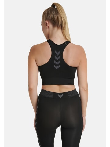 Hummel Sport-BH Nahtlos Ergonomisch Schnell Trocknend in Schwarz