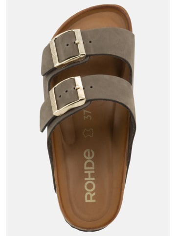 ROHDE Pantoletten Alba in Mocca