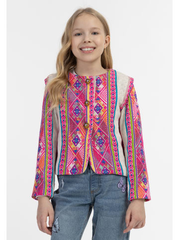 IZIA Mädchen Jacke in Mehrfarbiges Pinkes Ethnomuster