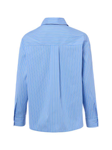 Marie Lund Hemdbluse in blau weiß