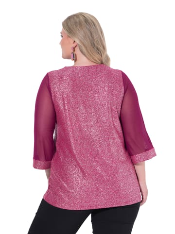 MIAMODA Shirt in dunkles malve