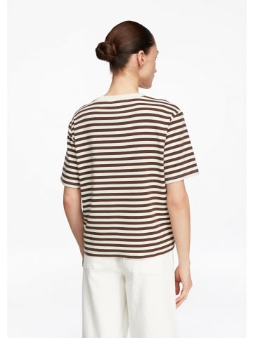 comma T-Shirt in 89G0_dunkelbraun