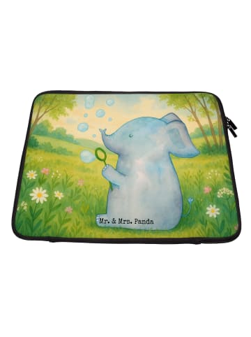 Mr. & Mrs. Panda Laptop Tasche Elefant Seifenblasen Design ohne ... in Weiß