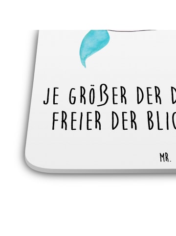 Mr. & Mrs. Panda Gläseruntersetzer Einhorn Sternenhimmel mit Spruch in Weiß