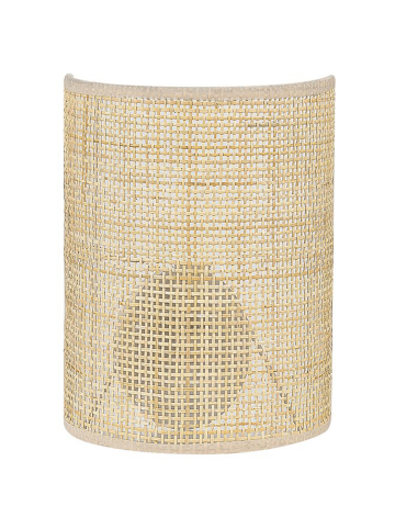 Beliani Wandleuchte DEMITRIE in Naturfarben - (W) 19 x (H) 25 x (L) 10 cm