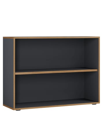 VCM  Holz Büro Regal Bücher Ordner Aktenregal Salia 2f in Anthrazit
