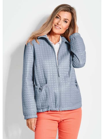 GOLDNER Leicht wattierte Outdoorjacke mit Hemdkragen in hellblau