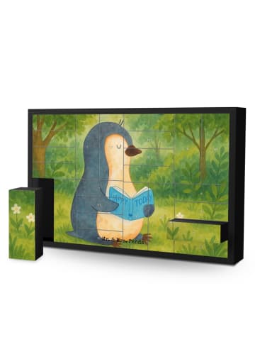 Mr. & Mrs. Panda Adventskalender Pinguin Buch Design ohne Spruch in Weiß