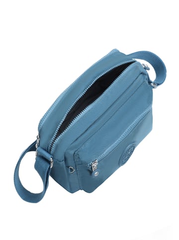Mindesa Damen Umhängetasche in Denim Blau
