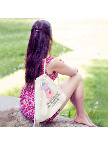 Mr. & Mrs. Panda Stofftasche Schweinchen Glühwein mit Spruch in Creme