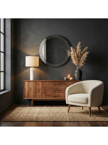 FineBuy Spiegel in Schwarz / Glas / 60x3x60