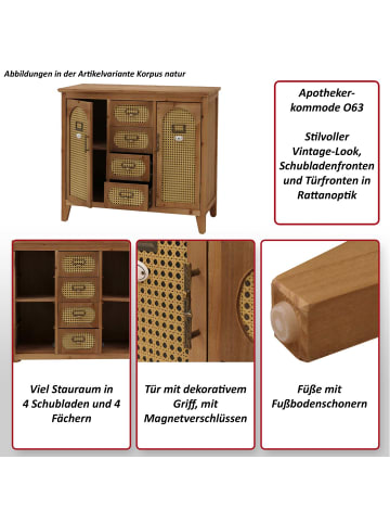 MCW Apothekerkommode O63, Korpus natur