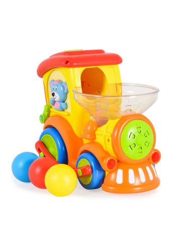 Moni Spielzeug Zug 958, Kugelbahn in gelb