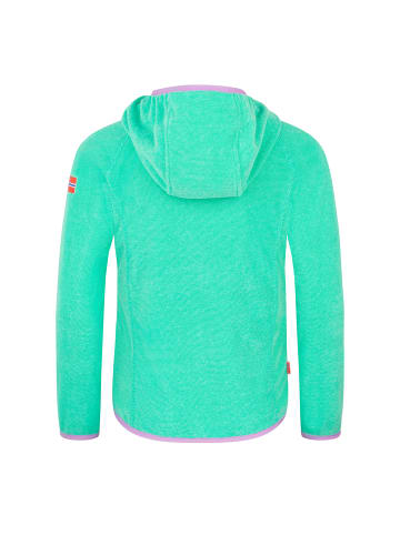 Trollkids Fleecejacke Sandefjord in petrol/lime