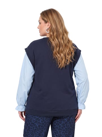 MIAMODA Sweatshirt in dunkles marine