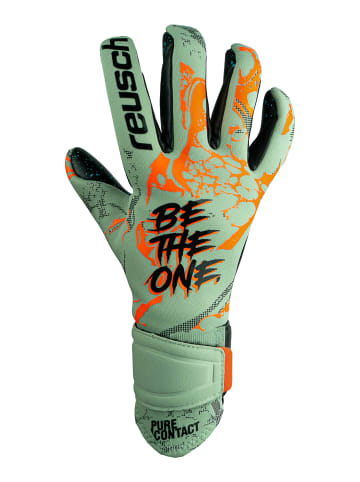 Reusch Torwarthandschuhe Pure Contact Fusion in 5444 shark green / shocking or