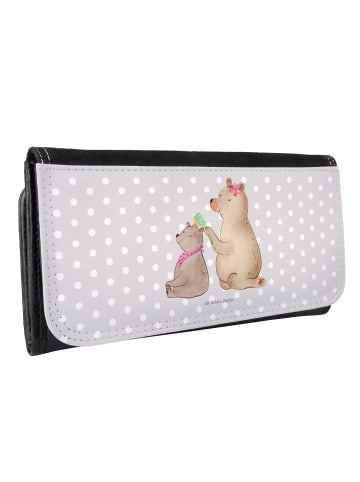 Mr. & Mrs. Panda Portemonnaie für Damen Bär Kind ohne Spruch in Grau Pastell