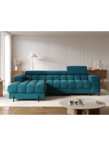 MF Design Fenro Recamiere Links in Blau -  (L) 181 x (B) 285 x (H) 93 cm