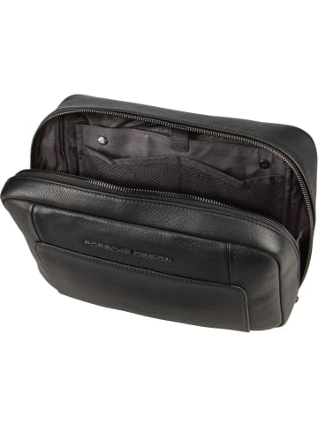 Porsche Design Kulturbeutel Roadster Leather Washbag L in Black