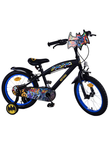 Volare Kinderfahrrad Batman Fahrrad für Jungen 16 Zoll Kinderrad in Schwarz 4 Jahre