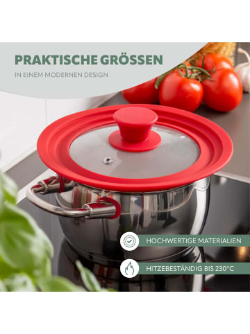 bremermann Universal-Glasdeckel Silikonrand 16/18/20 cm