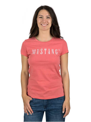 Mustang T-Shirt Alexia C Logo in Rot