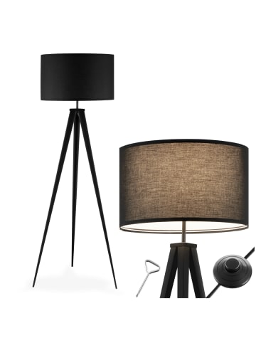 tectake Stehleuchte Lunaris 57 x 57 x 158 cm , schwarz