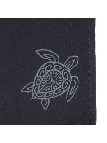 oxmox New Cryptan Geldbörse RFID Schutz 13 cm in schwarz-turtle 2.0grey