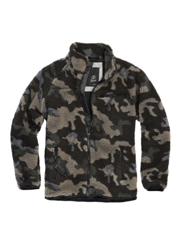 Brandit Fleece Jacket in darkcamo