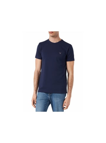 Gant Rundhals T-Shirt in blau