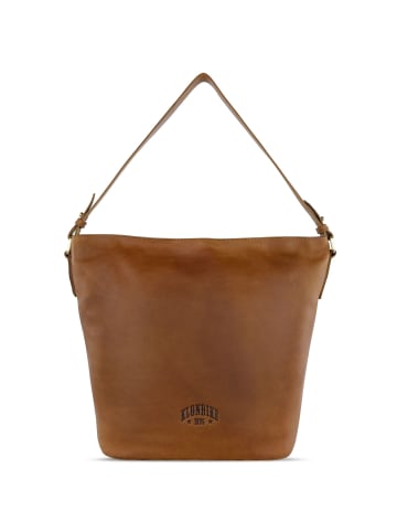 KLONDIKE 1896 Rush Samanta Schultertasche Leder 27 cm in cognac