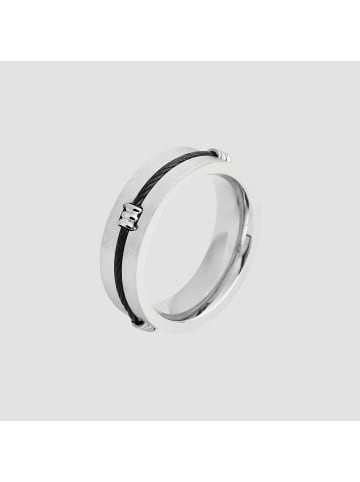 Adeliás Herren Ring aus Edelstahl in silber