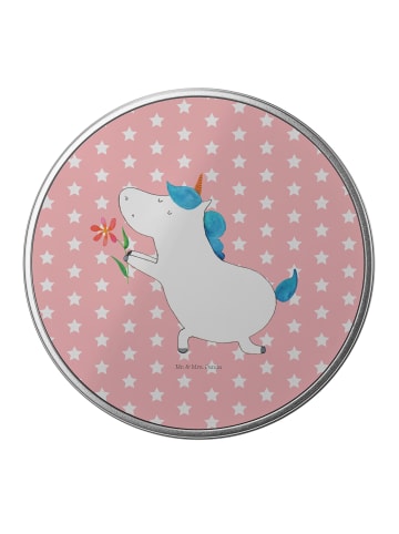 Mr. & Mrs. Panda Dose Einhorn Blume ohne Spruch in Rot Pastell