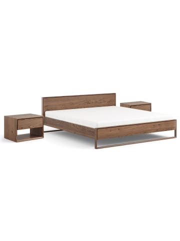 Feldmann-Wohnen Schlafzimmer-Set 3-teilig smoke Wildeiche 249 / 210 / 91cm