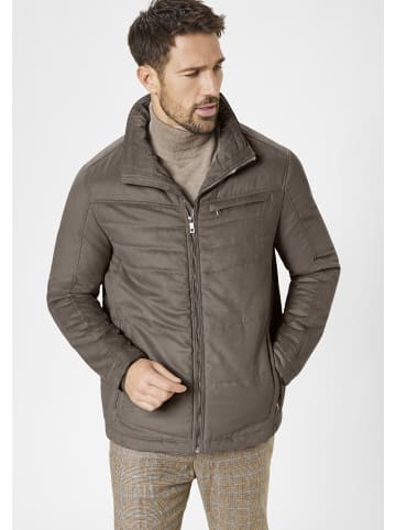 S4 JACKETS Velours-Jacke Pegasus in taupe