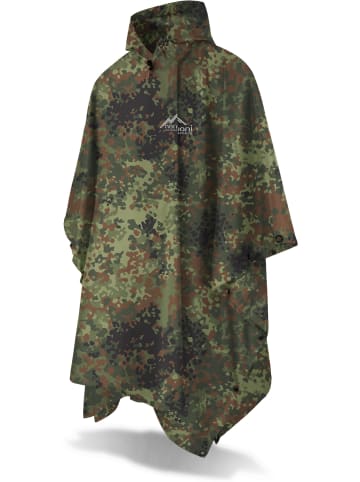 Normani Outdoor Sports Ripstop Regenponcho Derry in Flecktarn