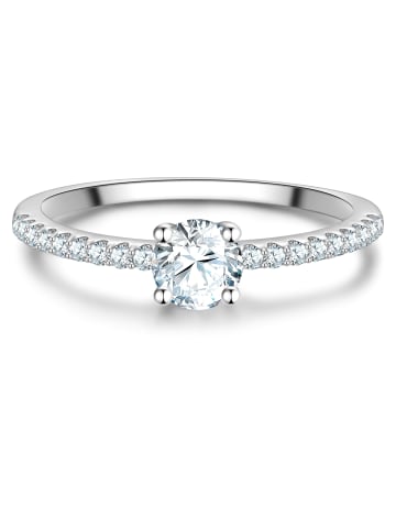 Trilani Ring aus Sterling Silber mit Zirkonia in silber
