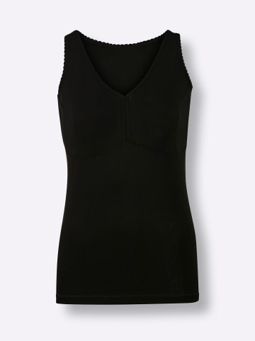 WITT WEIDEN BH-Hemd ohne Bügel in schwarz