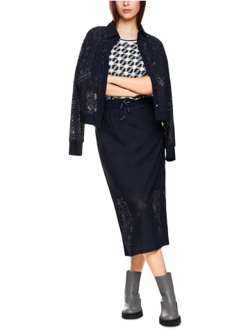 MARC CAIN Jersey-Shirt mit Print in Weiß