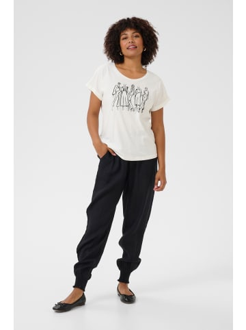 Cream T-shirt CRRigga Loose fit in Black Model Sketch
