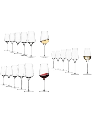 Stölzle 18er Set Wein- und Champagnergläser Cocoon in transparent