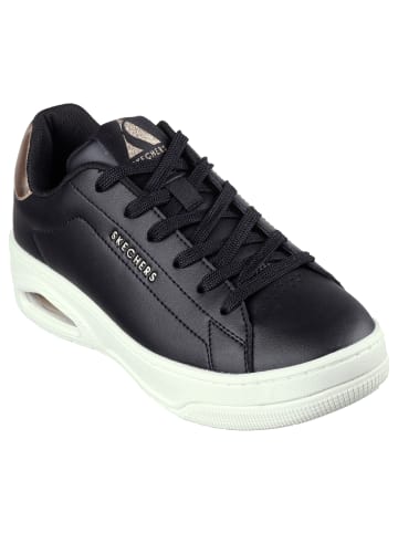 Skechers Sneaker "UNO COURT COURTED AIR" in Schwarz / Rosa Gold